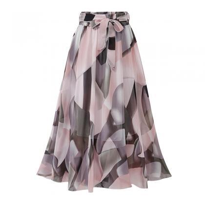 Casual Summer Chiffon Skirts For Women