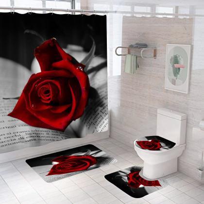 Rose Red Valentine's Day Bathroom..