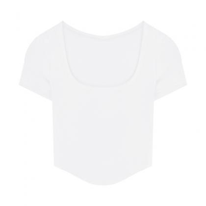 Sexy Round Neck Summer Tight T Shirts For Girls