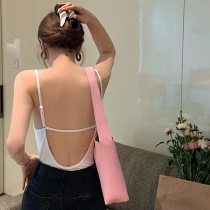 Sexy Knitted Backless Summer Crop Tops