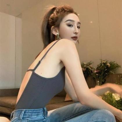 Sexy Knitted Backless Summer Crop Tops