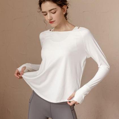 Casual Fast Drying Long Sleeves Sports Blouses