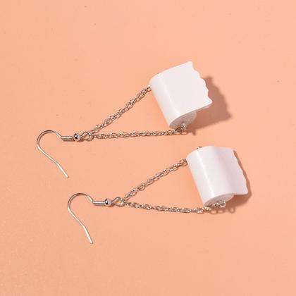 Funny Tissue Paper Shaped Earrings