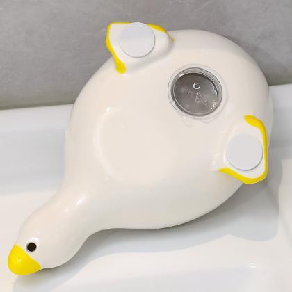 Duck Shape Ceramic Soap Box Cartoon Soap Dish..