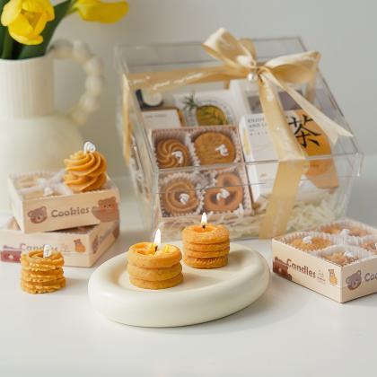 Handmade Biscuit Cookie Box Candle Scented Candle..