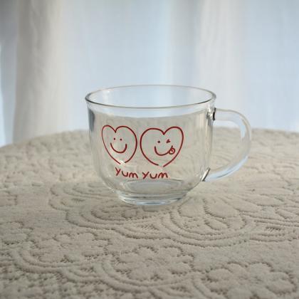 350ml Coffee Mug Cartoon Milk Cup Cute Glass Cute..