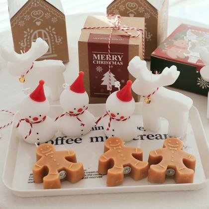 1pc Gingerbread Man Christmas Scented Candle..