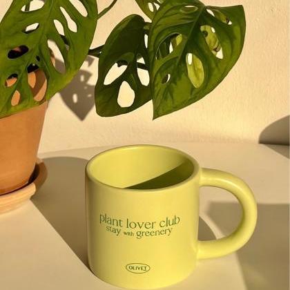 Plant Lover Club Stay With Greenery Matcha Green..