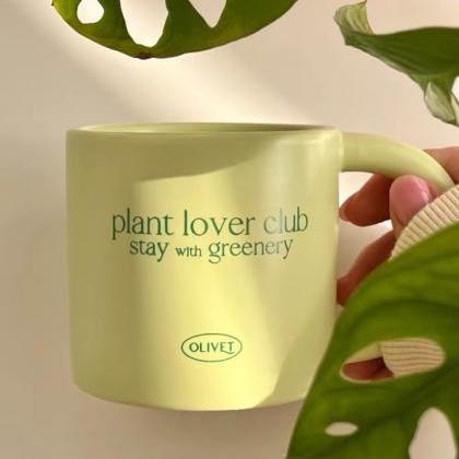 Plant Lover Club Stay With Greenery Matcha Green..