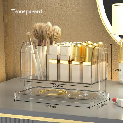 Light Luxury Transparent Cosmetics Storage..