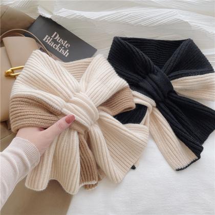 Korean Style Knitted Scarf For Women Girls Autumn..