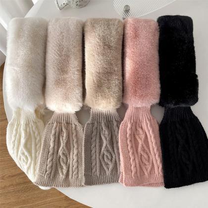 2023 Winter Scarfs For Women Fluffy Woolen..