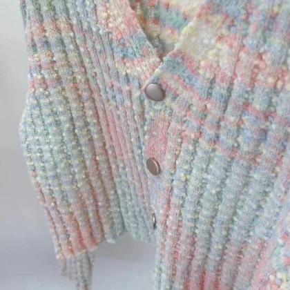 2023 Autumn/winter Colorful Long Sleeve Knitwear..