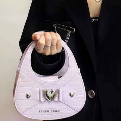 Kawaii Top-handle Bags For Women Sweet Heart..