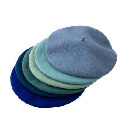 Women's Hat Winter Retro Warm Wool..