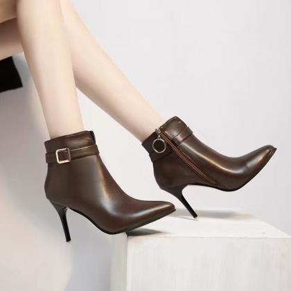 Autumn Pionted Toe High Heel Shoes For Women..