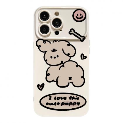 Korean Style Dog Phone Case For Iphone 15 14 13..