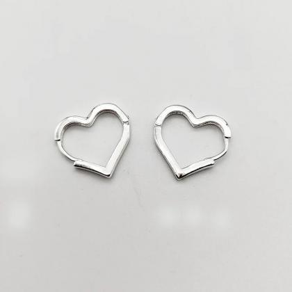 Cute Heart Stud Earrings For Teens Modern..