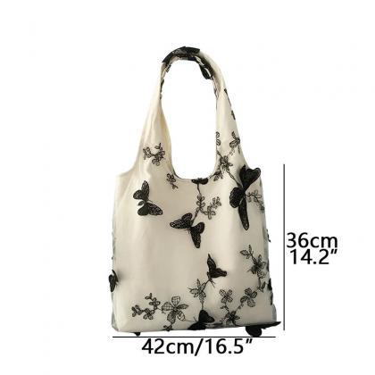 Canvas Tote Bags For Women Cute Embroidery..