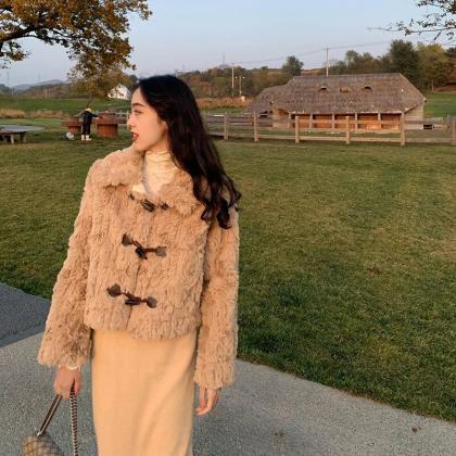 Fur Jackets For Women Korean Fashion Style Women..