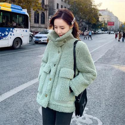 Korean Style Fleeced Clothing Jacket Women Autumn..