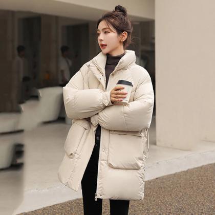 Winter Long Outwear Cotton Padded Snow Parkas..