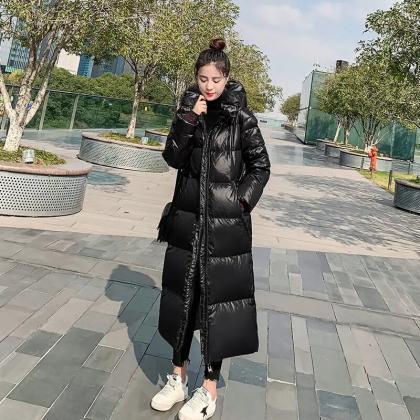Thicken Snow Parkas Fashion Windproof Glossy Down..