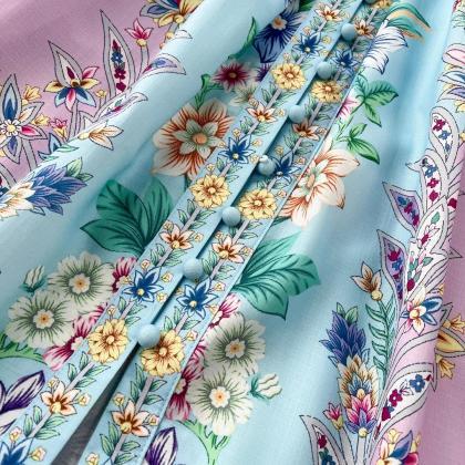 Luxurious Embroidered Floral Maxi Dress With..