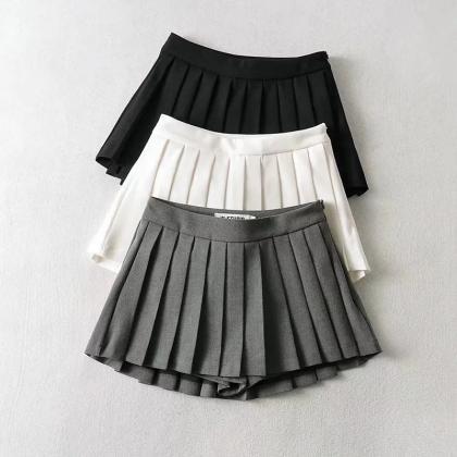 Womens Pleated Tennis Skirt Athletic Quick-dry..