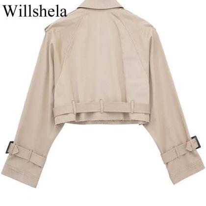 Womens Cropped Motorcycle Jacket In Three Colors