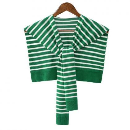 Striped Knit Sweater Color Variants Casual Cotton..