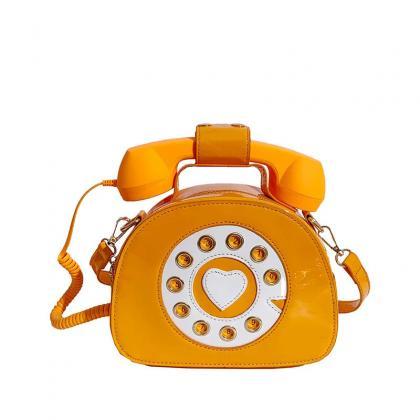 Vintage Telephone Style Red Crossbody Handbag..
