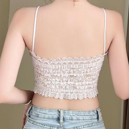 Floral Print Corset-style Crop Top Summer..