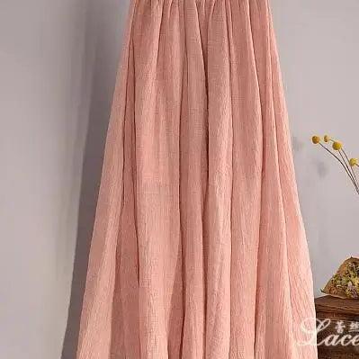 Womens High-waisted Pleated Maxi Skirt In Solid..