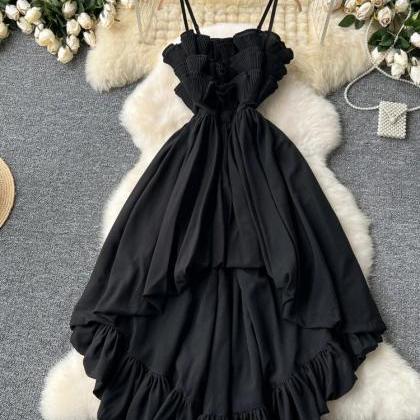 Zinnia - Elegant Contrast Ruffles Maxi Dress main image 0