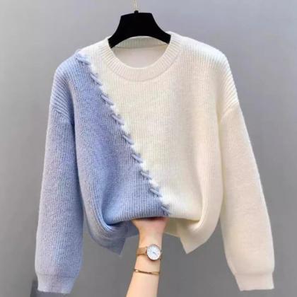 'Two tone' sweater Sweater, cardigans