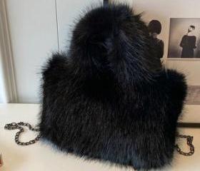 Faux Fur Women's Shoulder Bag