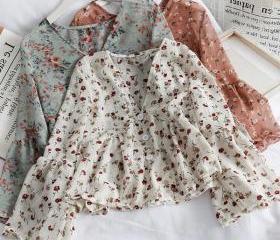 Lucille Ruffled Blouse- Eleanor Floral