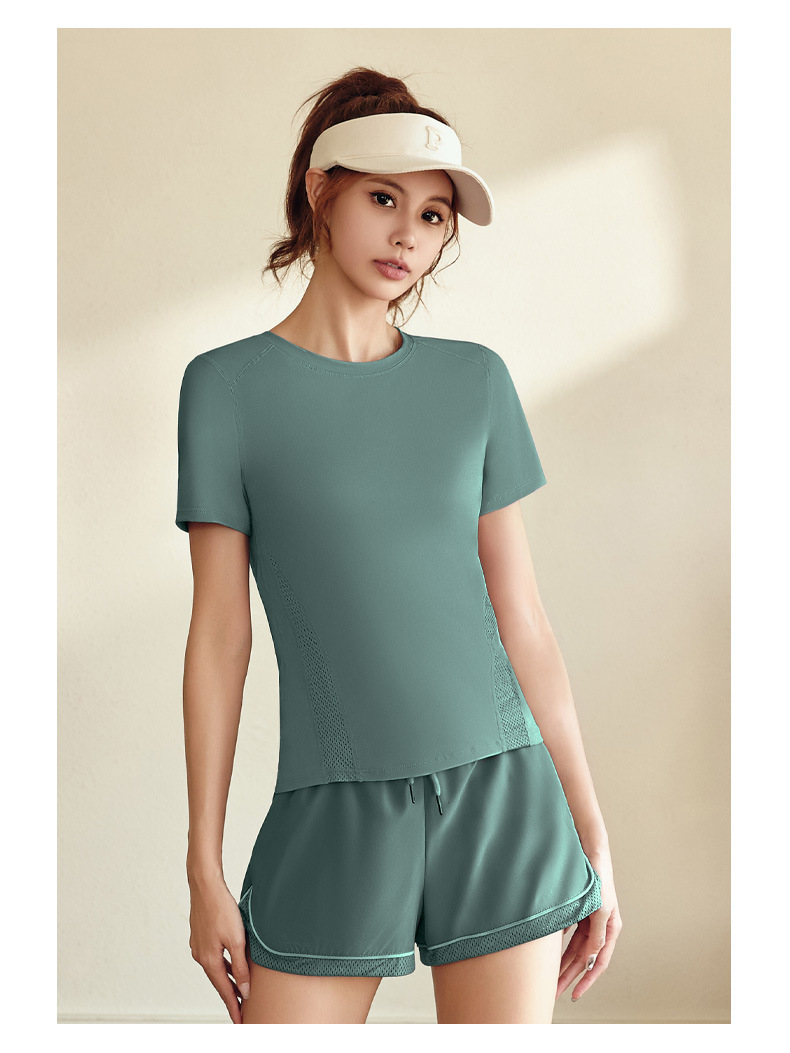 Fashion Fast Drying Women Summer Green Sports Suits