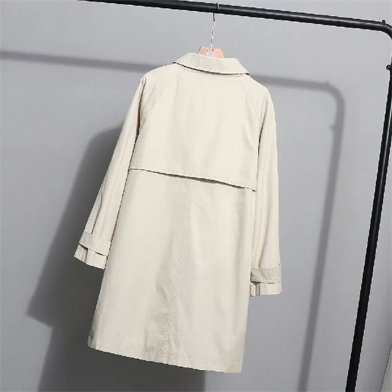 Spring Autumn Trench Coat Women Fashion Korean Single-breasted Loose ...