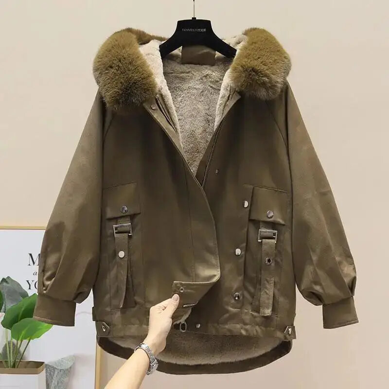 Winter Women's Cold Coat Parkas Super Coats Fur Jacket Hooded Tops Snow Outercoat Wholesale