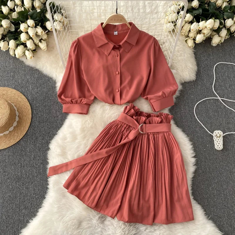 Enid Blouse Skirt Set