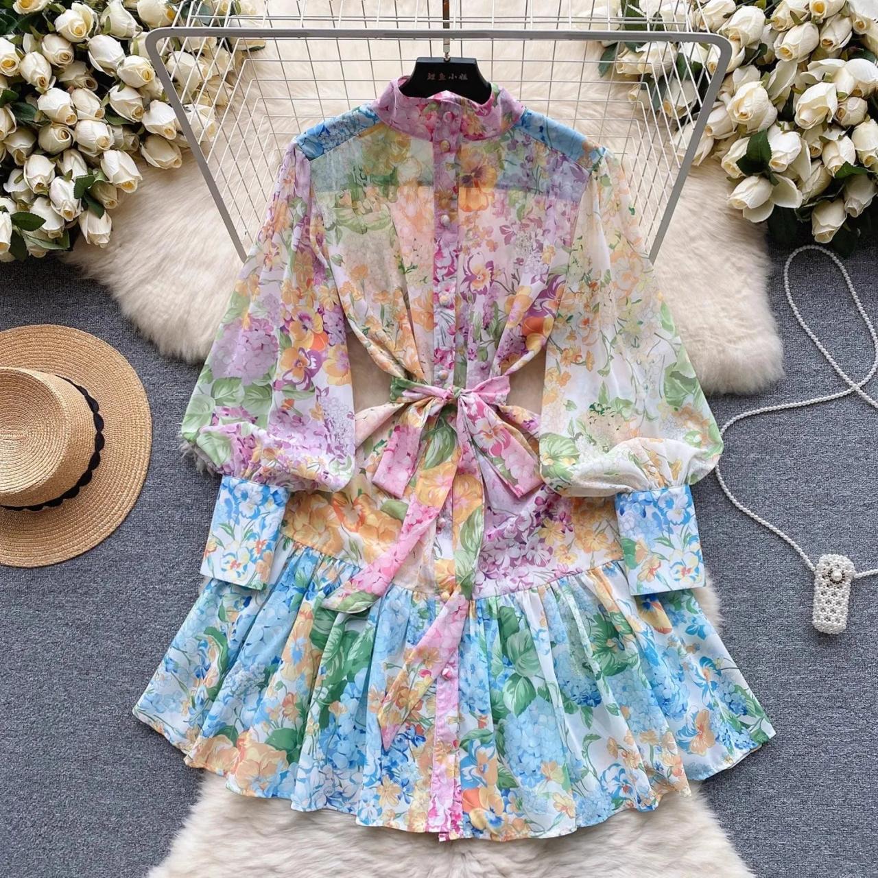 open lace back dress Candice Strapless Floral Lace Mini Dress • Shop American Threads Women's Trendy Online Boutique Floral Multi / M main image 1
