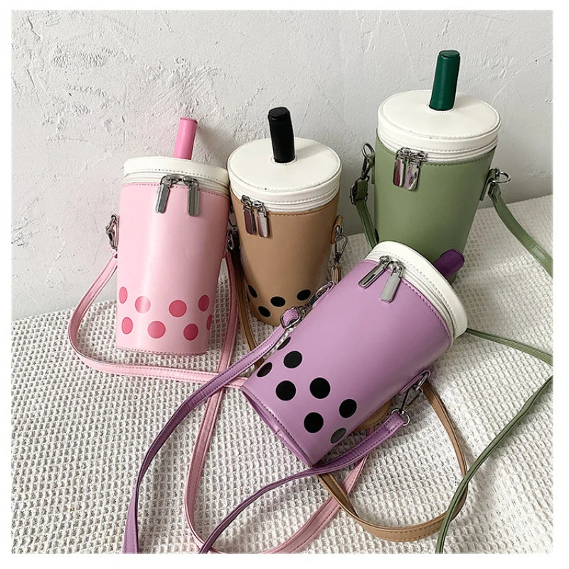Insulated Polka Dot Tumbler With Shoulder Strap 500ml