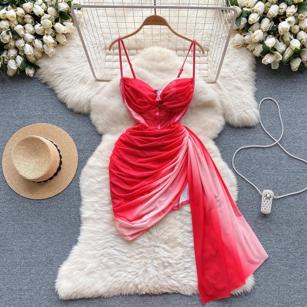 red satin dress with scarf Eve Red Satin Maxi Dress with Scarf