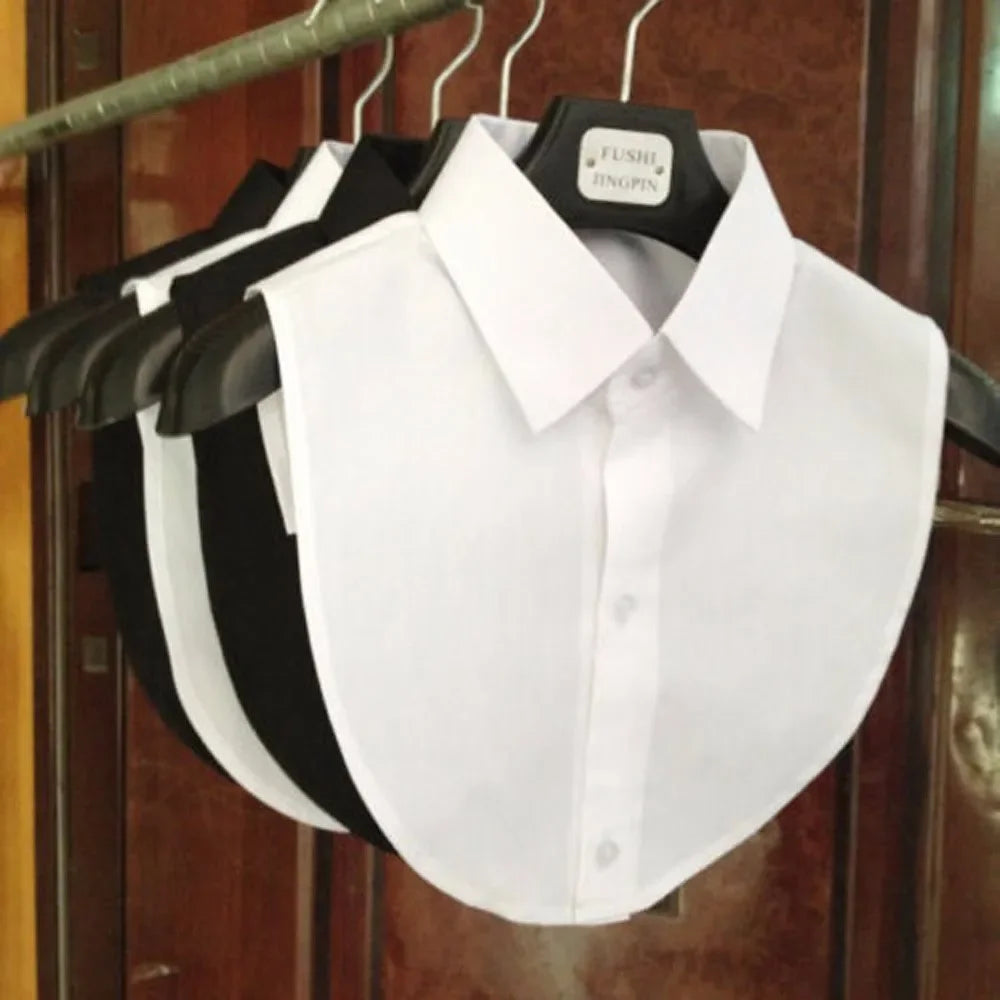 Mens Detachable Collar Set In Black And White
