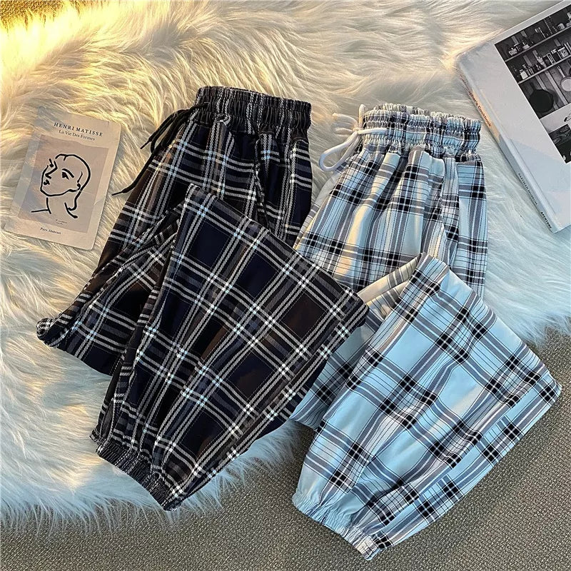 Casual Plaid Cotton Pajama Pants For Men, 3-pack
