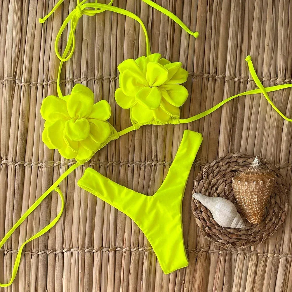 Neon yellow two piece set online
