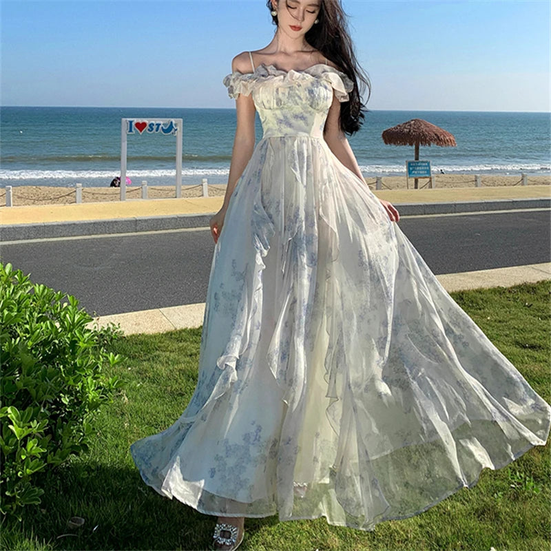 elegant sun dress PRETTYGARDEN Summer Sleeveless Maxi Dresses for Women Elegant Classy A main image 1