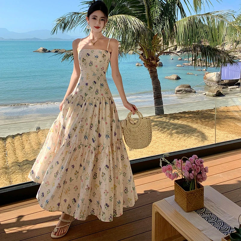 ワンピース Lace Quilted Bow Flower Brooch Sundress ワンピース Lace